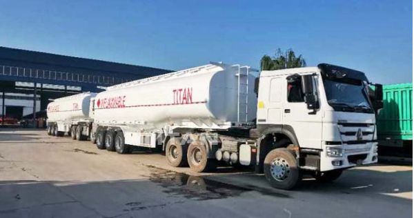 40000 Liters Petrol Fuel Tanker Trailer for Sale in Senegal