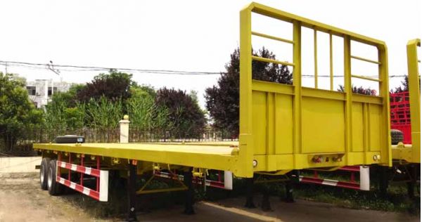 Tri Axle 40 Foot Container Flatbed Semi Trailer for Sale in Zimbabwe
