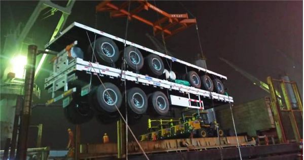 Tri Axle Container Trailer and Sidewall Trailer for Sale in Ghana