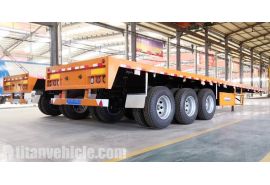 2 Units Flatbed Semi Trailer Has Finished Ready to Ship to Guyana