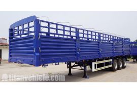 60ton Tri Axle Fence Trailer for Sale in Nigeria Lagos