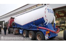 35cbm 3 Axle Bulk Cement Trailer will be sent to Nigeria