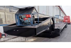 4 Axle 100T Removable Gooseneck Trailer with Dolly has been completed and tested will be shipped