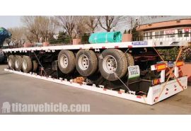 Triaxle Flat Bed Trailer for Sale in Djibouti