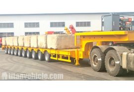 10 Axle 120 Ton Telescopic Trailer will be sent to Vietnam