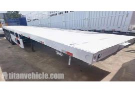 4 Axle 45 ft Flatbed Trailer for Sale in Burkina Faso