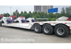 80 Ton Detachable Gooseneck Trailer will sent to Jamaica Kingston