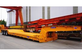 Tri Axle Lowboy Gooseneck Trailer will bed sent to Kenya
