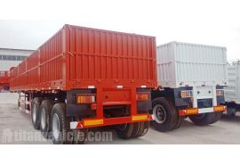 60T Side Wall Cargo Transport Semi Trailer for Sale in Nigeria