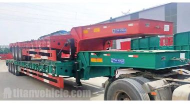 3/4 Axle Drop Deck Semi Trailer will be sent to Tanzania