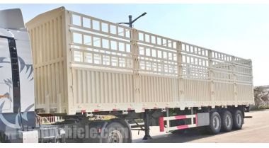 Tri Axle 60 Ton Fence Cargo Truck Trailer will be sent to Sudan