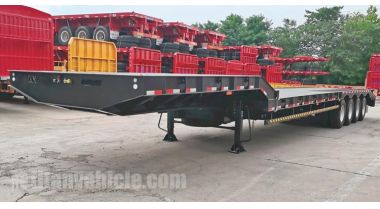 4 Axle 100T Lowbed Trailer will be sent to Malawi