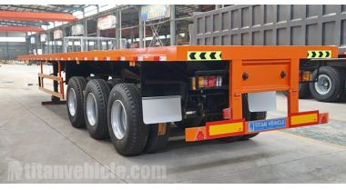 Tri Axle Flat Deck Trailer will be sent to Mali