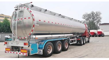 40000 Liters Aluminum Fuel Tank Semi Trailer will be sent to Zimbabwe