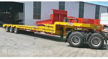 Tri Axle 60 Ton Drop Deck Trailer will be sent to Ghana