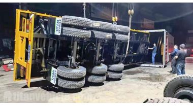 Triaxle 40 ft Flatbed Trailer will be sent to Tanzania