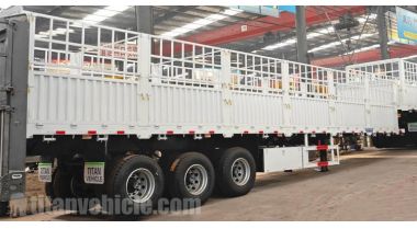 Tri Axle Fence Cargo Semi Trailer Ready Ship to Namibia