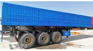 Tri Axle Side Dump Trailer Ready Ship to Cote d'Ivoire