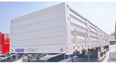 Sidewall Grain Transport Semi Trailer will be sent to Sudan