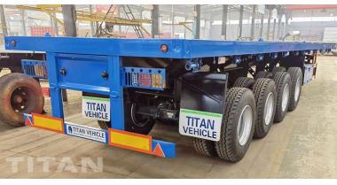 4 Axle 45 Ft Flatbed Trailer will be sent to Nigeria