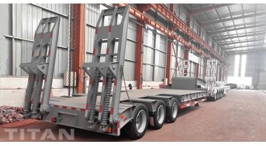 80 Ton Excavator Tri Axle Low Loader Trailer will be sent to Zambia