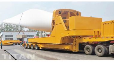 70M Wind Blade Adapter Trailer will be sent to Vietnam After Testing 