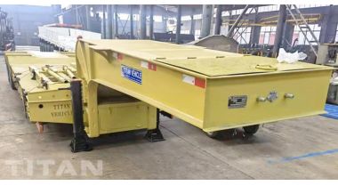 Tri Axle 60 Ton Semi Low Bed Trailer will be sent to Nigeria