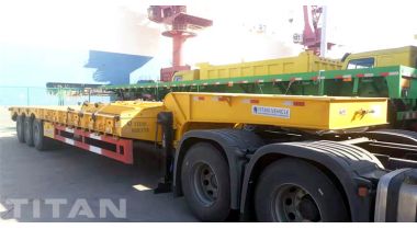 3 Axle 50 Ton Low Loader Trailer will be sent to Burkina Faso