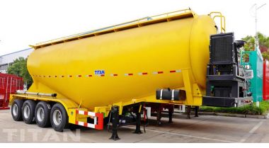 4 Axle Bulk Cement Powder Tanker Trailer will be sent to Congo