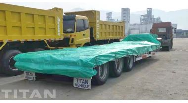 Tri Axle Low Loader Trailer will be sent to Nigeria