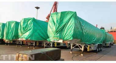 45000 Liters 3 Compartment Oil Tanker Trailer will be sent to Mauritania