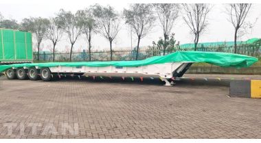 100 Ton Folding Gooseneck Trailer will be sent to Ghana