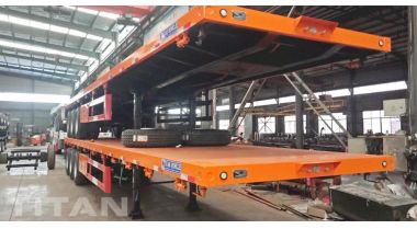 3 Axle 40 Foot Flatbed Tractor Trailer will be sent to Ghana