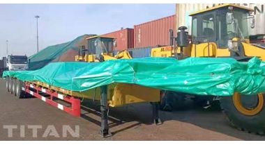 4 Axle Low Loader Arrives at Port and Ready Ship to Kenya