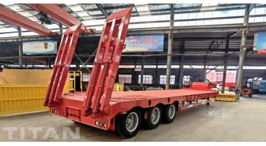 Low Bed Trailer Truck 3 Axle will be sent to Uganda