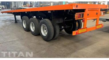 Tri Axle Flatbed Trailer has been Produced for Sudan Customer