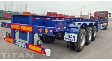 Tri Axle Shipping Container Skeletal Trailer will be sent to Kenya