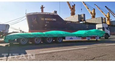 4 Axle Low Loader Trailer 100 Ton will be sent to Mauritius