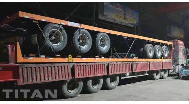 40ft Shipping Container Flat Bed Trailer will be sent to Botswana