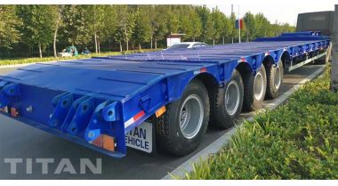 4 Axle 100 Ton Low Bed Trailer will be sent to Rwanda
