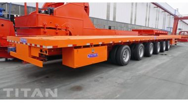 6 Axle Extendable Wind Turbine Transport Trailer will be sent to Nigeria