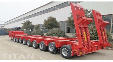 9 Axle Heavy Load Low Bed Trailer will be sent to Madagascar