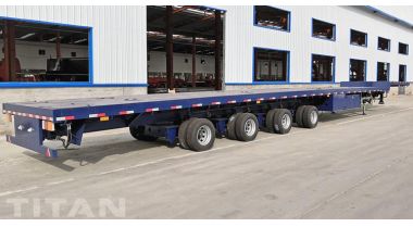 4 Axles 58 Meters Extendable Trailer for Wind Blade Transportation in Vietnam