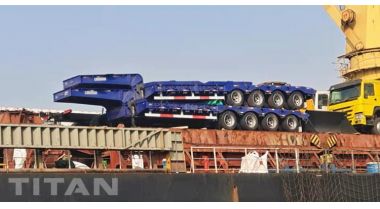 4 Axle Low Bed Trailer Truck will be sent to Djibouti