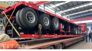3 Axle Flatbed Tractor Trailer will be sent to Namibia