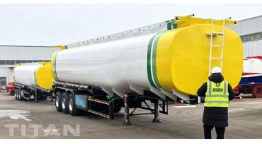 Fuel Transport Semi Tanker Truck Trailer will be sent to Rwanda