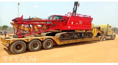 3 Axle 80 Ton Lowboy Detach Trailer Feedback from Congo Customer