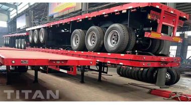 Multiple 3 Axle Truck with Flatbed Trailers will be sent to Uganda