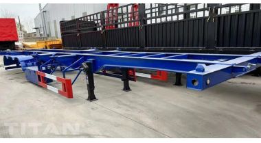 Tri Axle 40 Ft Shipping Container Chassis Trailer will be sent to Mauritius