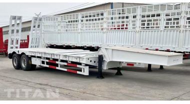 50 Ton 2 Axle Low Loader Truck Trailer will be sent to Algeria
